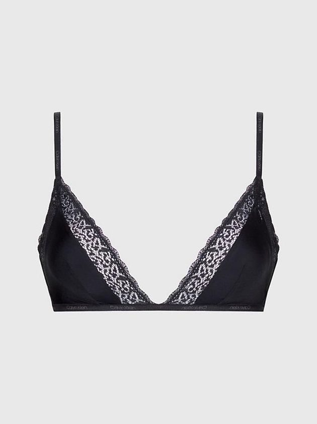 Calvin Klein USA Triangle - Flirty Womens Bra Black 1706942-PR